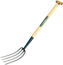 Manure Fork - 4 Tined Wooden Handle