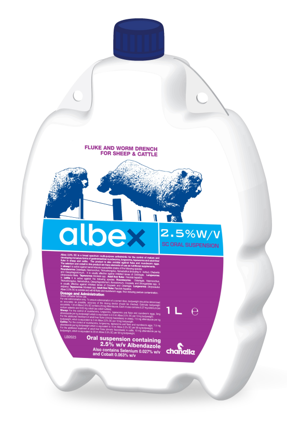 Albex SC 2.5% Oral Suspenson Anthelmintic for Sheep and Cattle